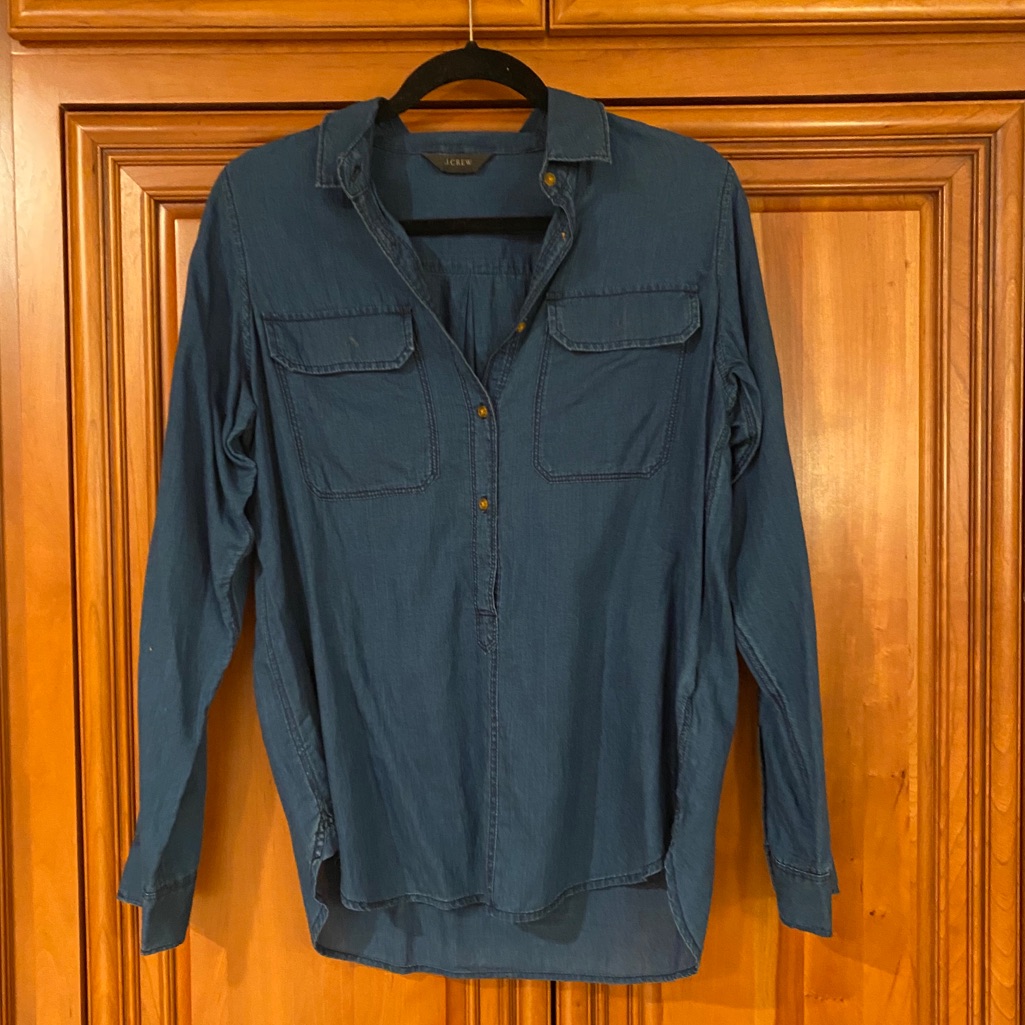 J.Crew Chambray Button Down Top